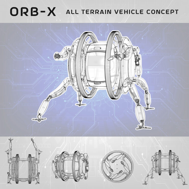 concept vehicle, robot, orb x